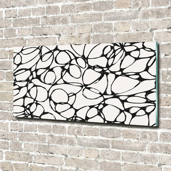 Quadro in verde Cerchi caotici