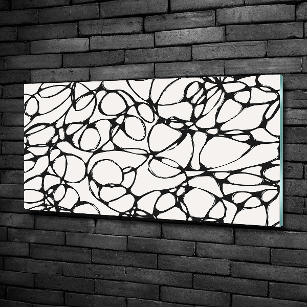 Quadro in verde Cerchi caotici