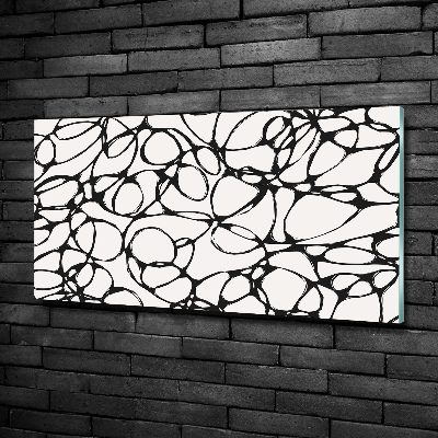 Quadro in verde Cerchi caotici