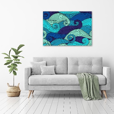 Quadro vetro Onde astratte