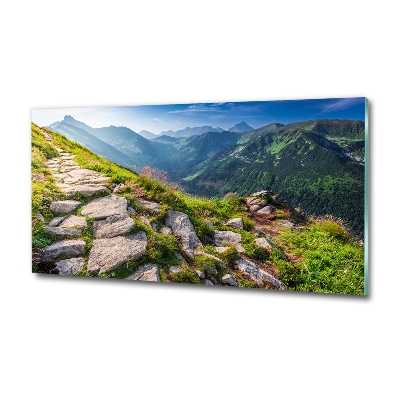 Quadro vetro Alba sui Monti Tatra