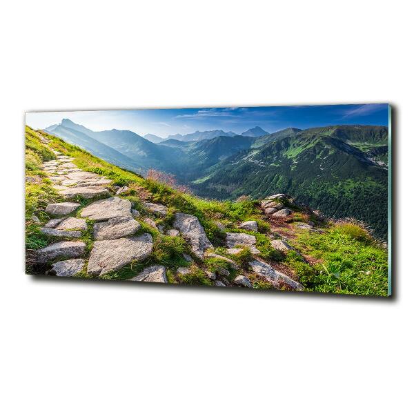 Quadro vetro Alba sui Monti Tatra