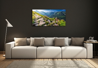 Quadro vetro Alba sui Monti Tatra