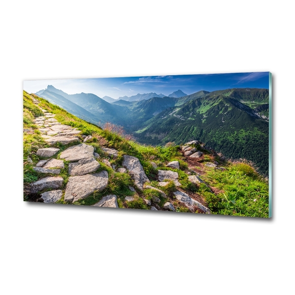 Quadro vetro Alba sui Monti Tatra