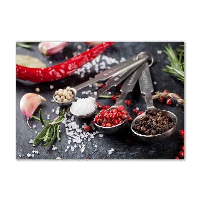 Quadro su vetro Erbe aromatiche e spezie