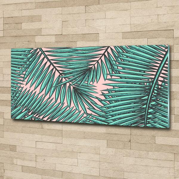 Quadro in verde Foglie di palma