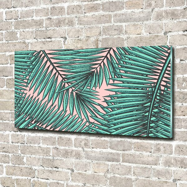 Quadro in verde Foglie di palma