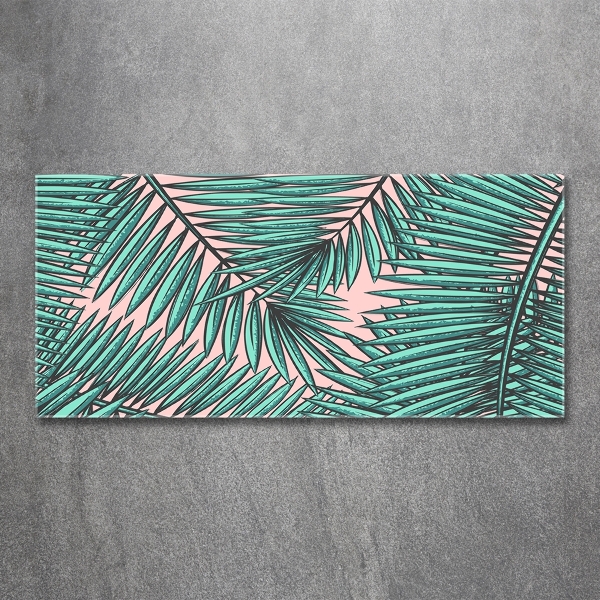 Quadro in verde Foglie di palma