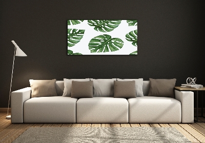 Quadro su vetro Monstera