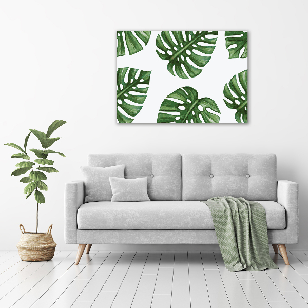 Quadro su vetro Monstera