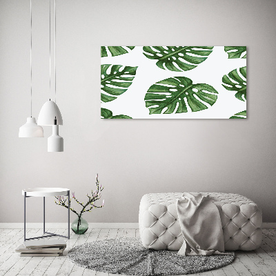 Quadro su vetro Monstera