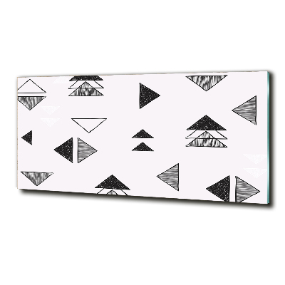 Quadro in verde Sfondo triangolare