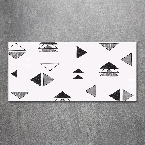 Quadro in verde Sfondo triangolare