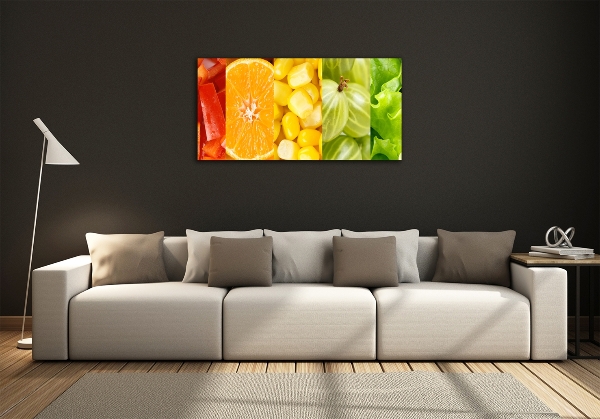 Quadro su vetro Frutta e verdura