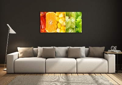 Quadro su vetro Frutta e verdura