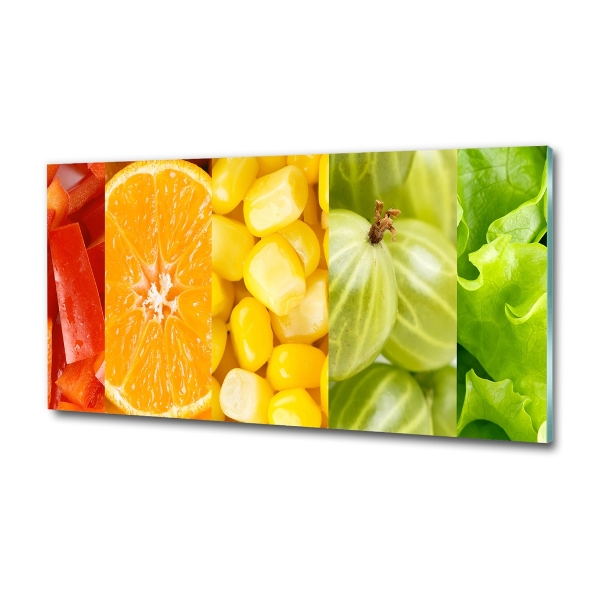 Quadro su vetro Frutta e verdura