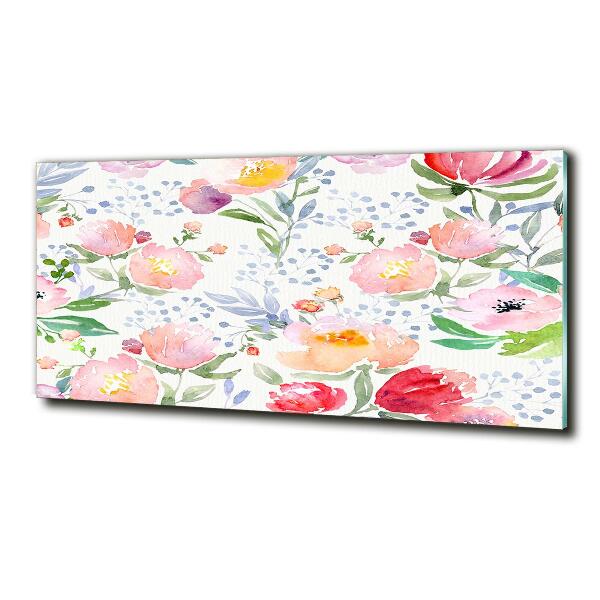 Quadro in vetro Papaveri