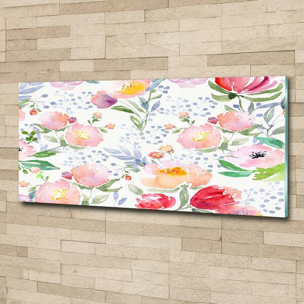 Quadro in vetro Papaveri