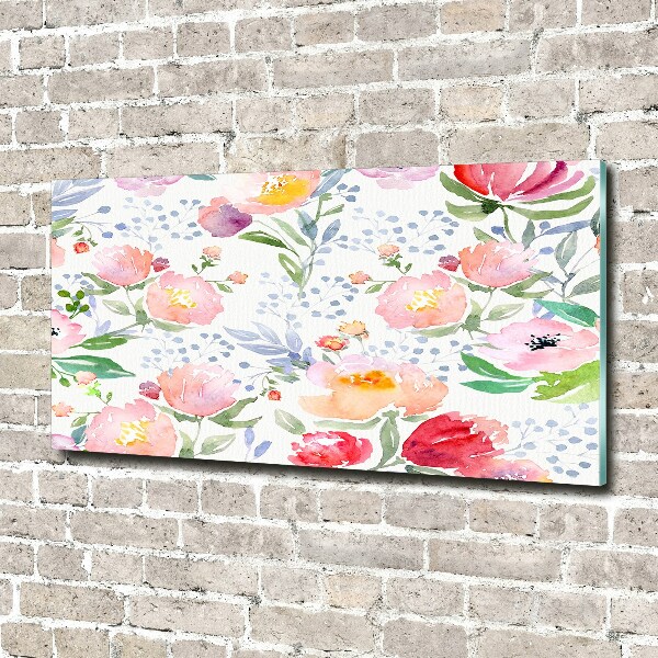 Quadro in vetro Papaveri