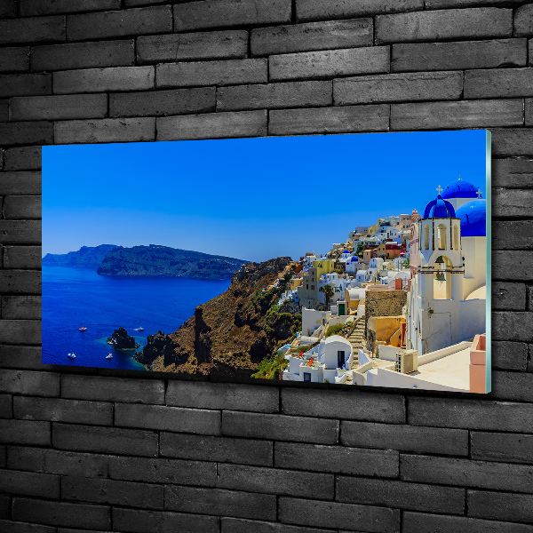 Quadro in vetro Santorini, Grecia