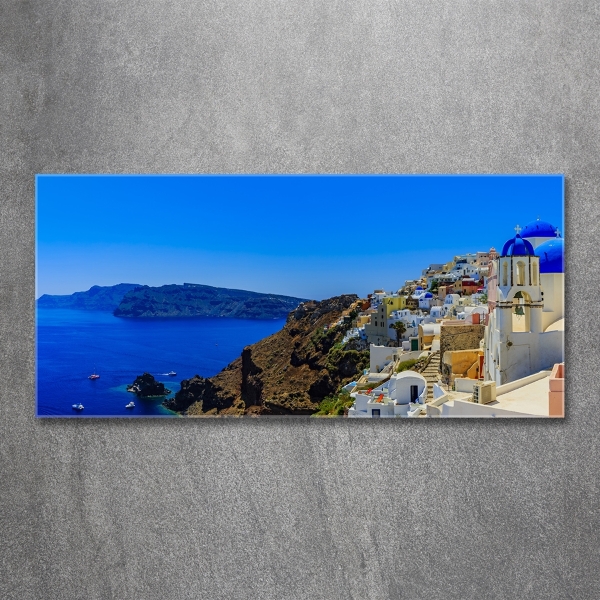 Quadro in vetro Santorini, Grecia