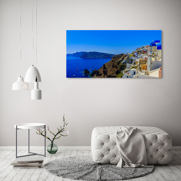 Quadro in vetro Santorini, Grecia