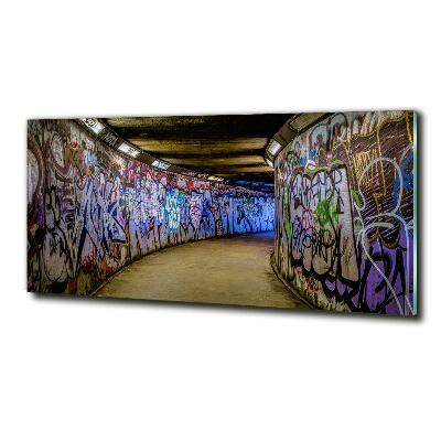 Quadro in verde Graffiti nella metropolitana