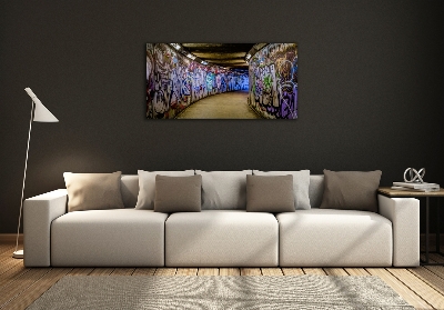 Quadro in verde Graffiti nella metropolitana