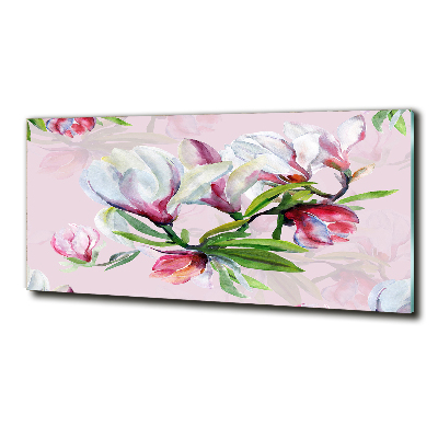 Quadro vetro Fiori di magnolia