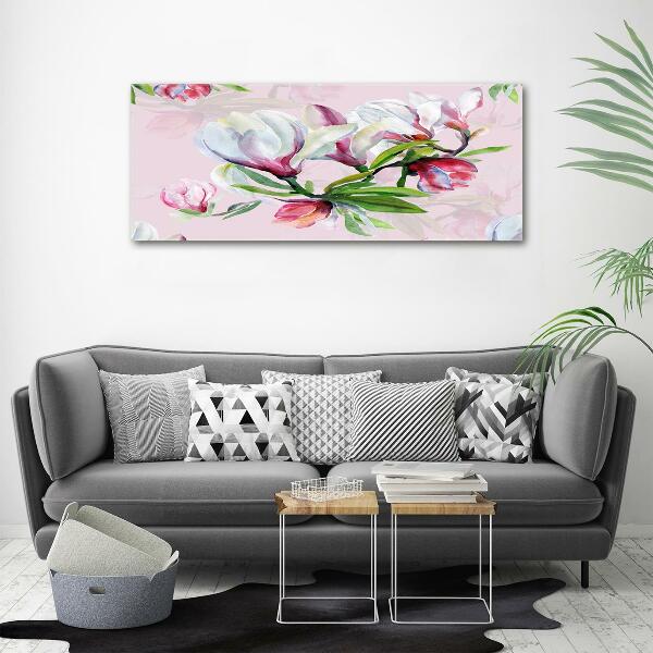 Quadro vetro Fiori di magnolia