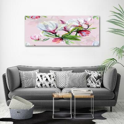 Quadro vetro Fiori di magnolia