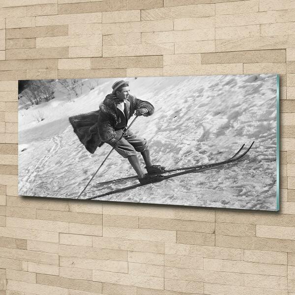 Quadro vetro Sciatore