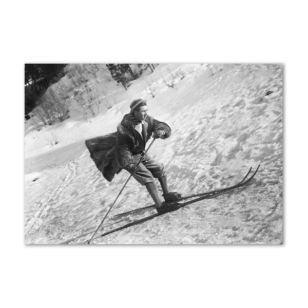 Quadro vetro Sciatore