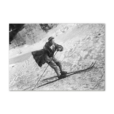 Quadro vetro Sciatore