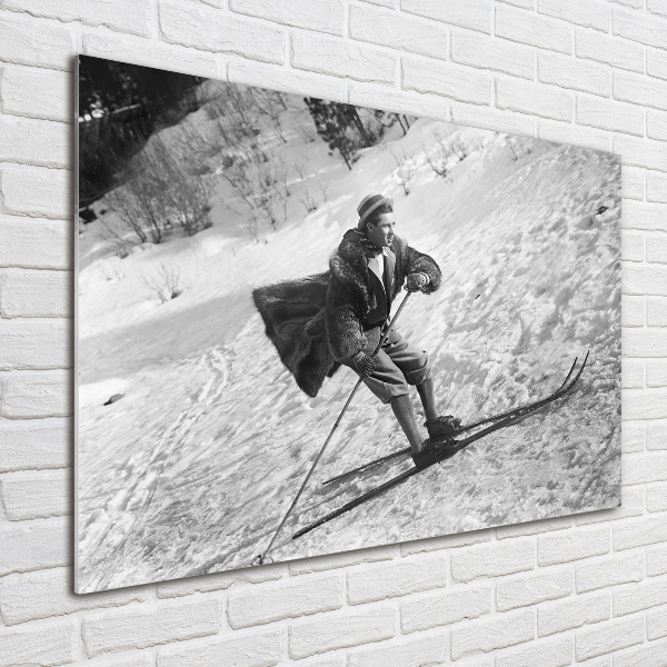 Quadro vetro Sciatore