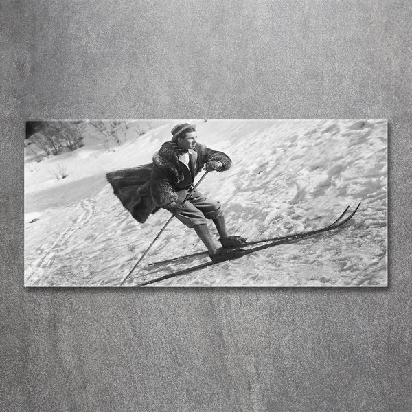 Quadro vetro Sciatore