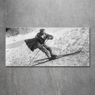 Quadro vetro Sciatore