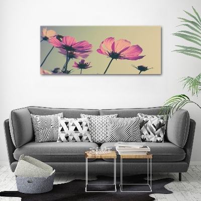 Quadro vetro Fiori rosa
