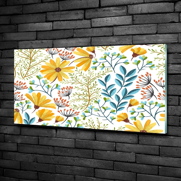 Quadro su vetro Fiori primaverili