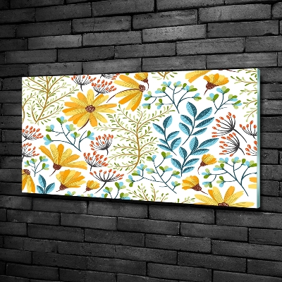 Quadro su vetro Fiori primaverili