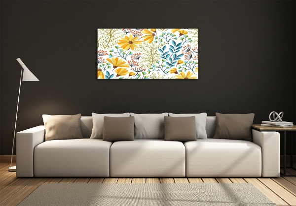 Quadro su vetro Fiori primaverili