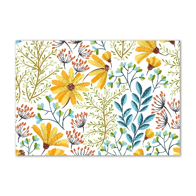 Quadro su vetro Fiori primaverili