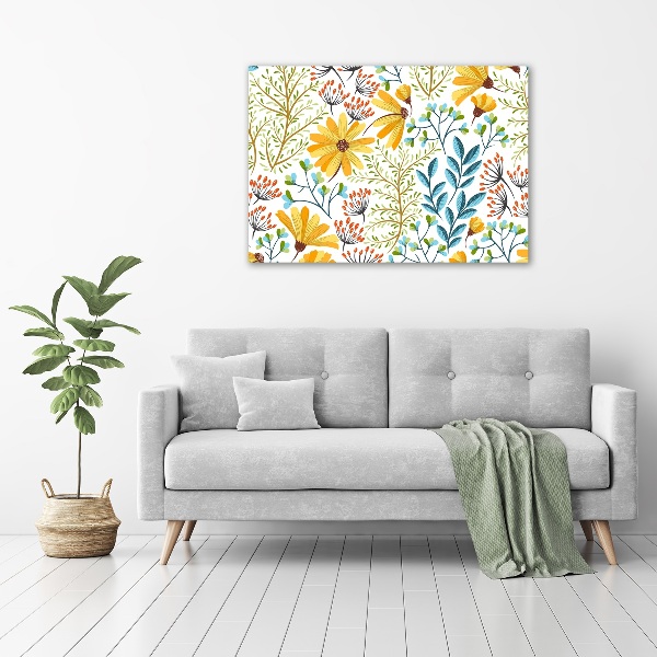 Quadro su vetro Fiori primaverili