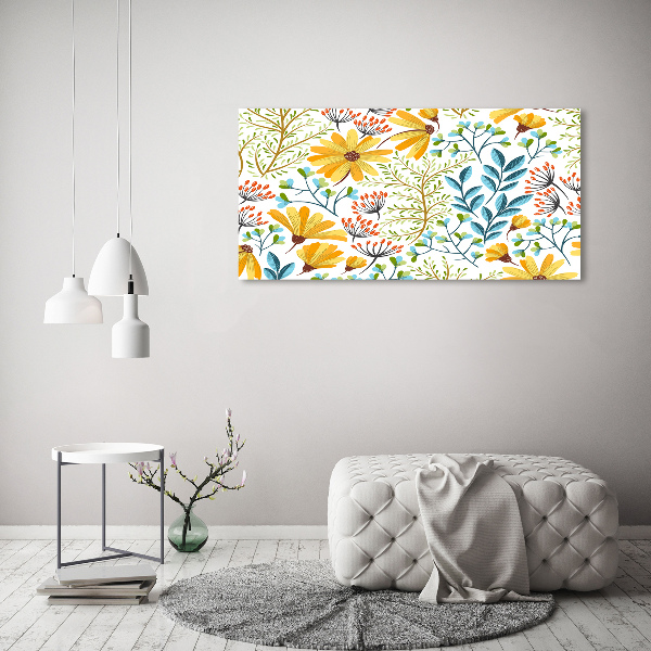 Quadro su vetro Fiori primaverili