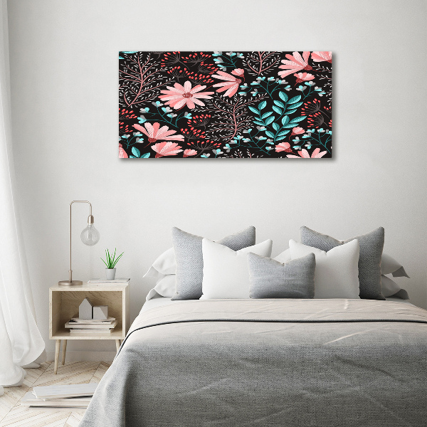 Quadro su vetro Fiori primaverili