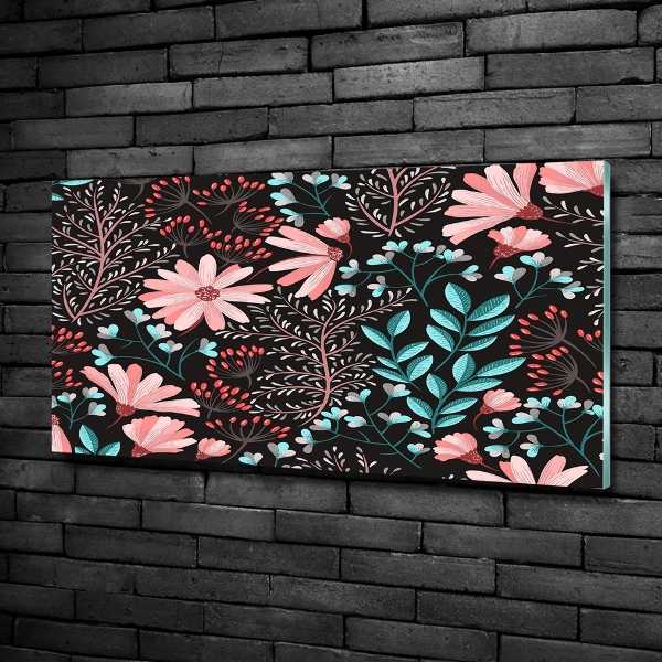 Quadro su vetro Fiori primaverili