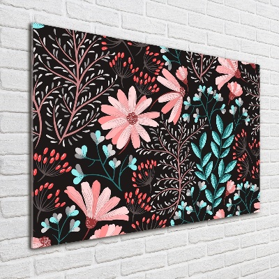 Quadro su vetro Fiori primaverili