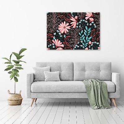 Quadro su vetro Fiori primaverili