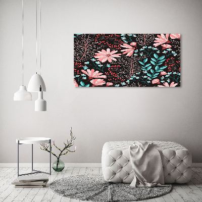 Quadro su vetro Fiori primaverili