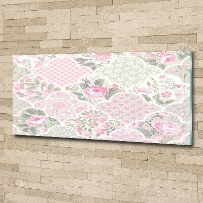 Quadro vetro Rose e ornamenti